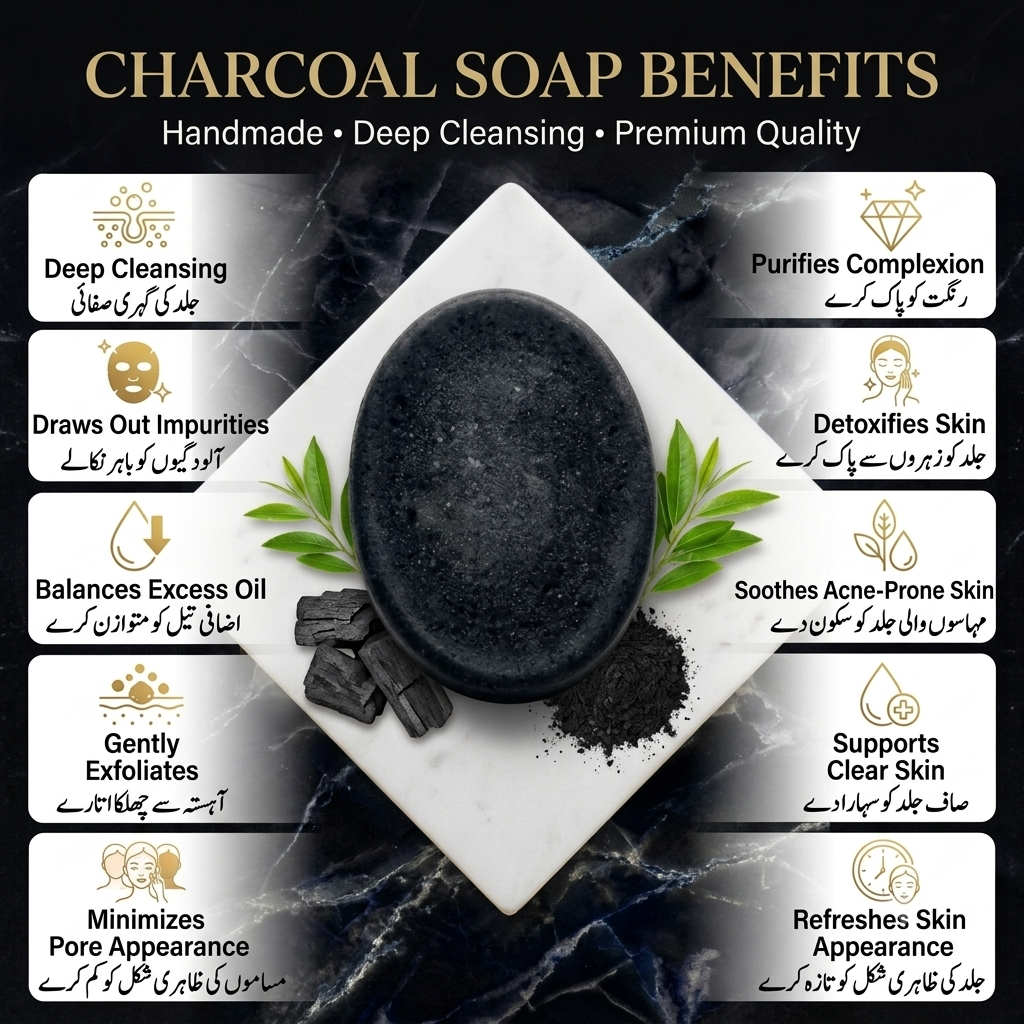 Selsary Herbal Soap Bundle – Rice + Haldi + Neem + Charcoal (4 Soaps)